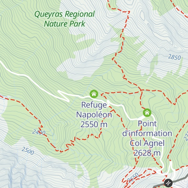 Map of Refuge Napoléon