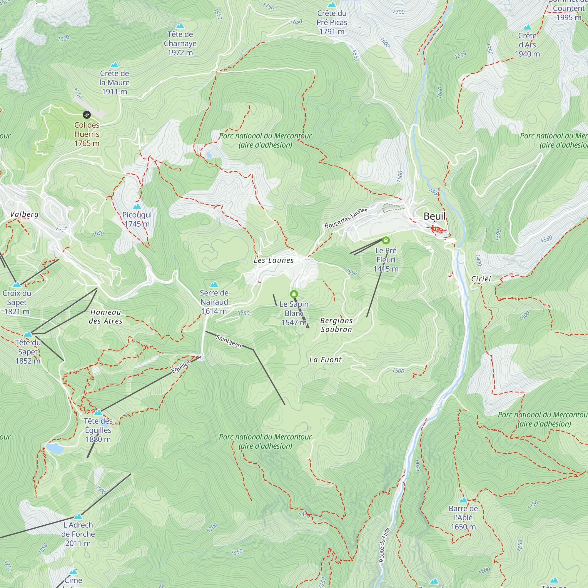 Le Sapin Blanc map