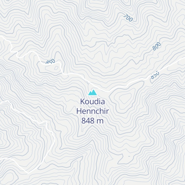 Map of Koudia Hennchir
