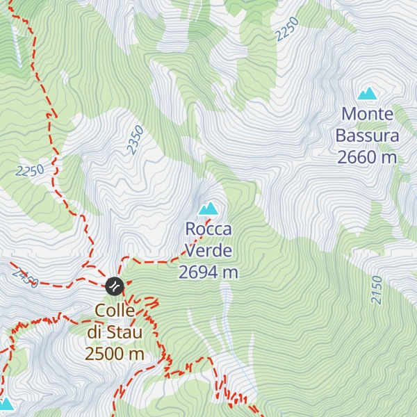Map of Rocca Verde