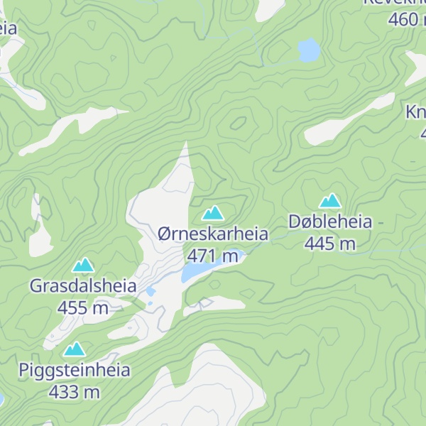 Map of Ørneskarheia