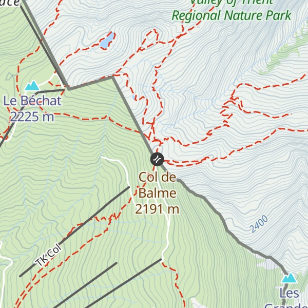 Map of Refuge du Col de Balme