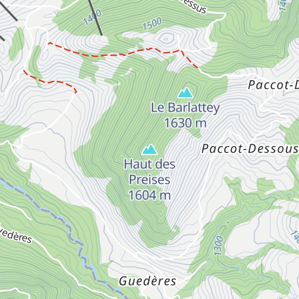 Map of Haut des Preises