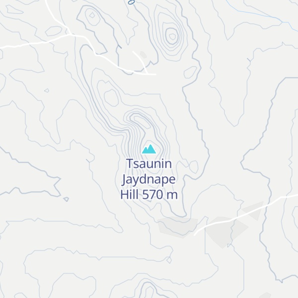 Map of Tsaunin Jaydnape Hill