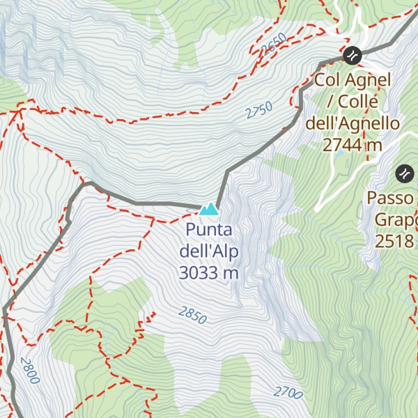 Map of Punta dell'Alp
