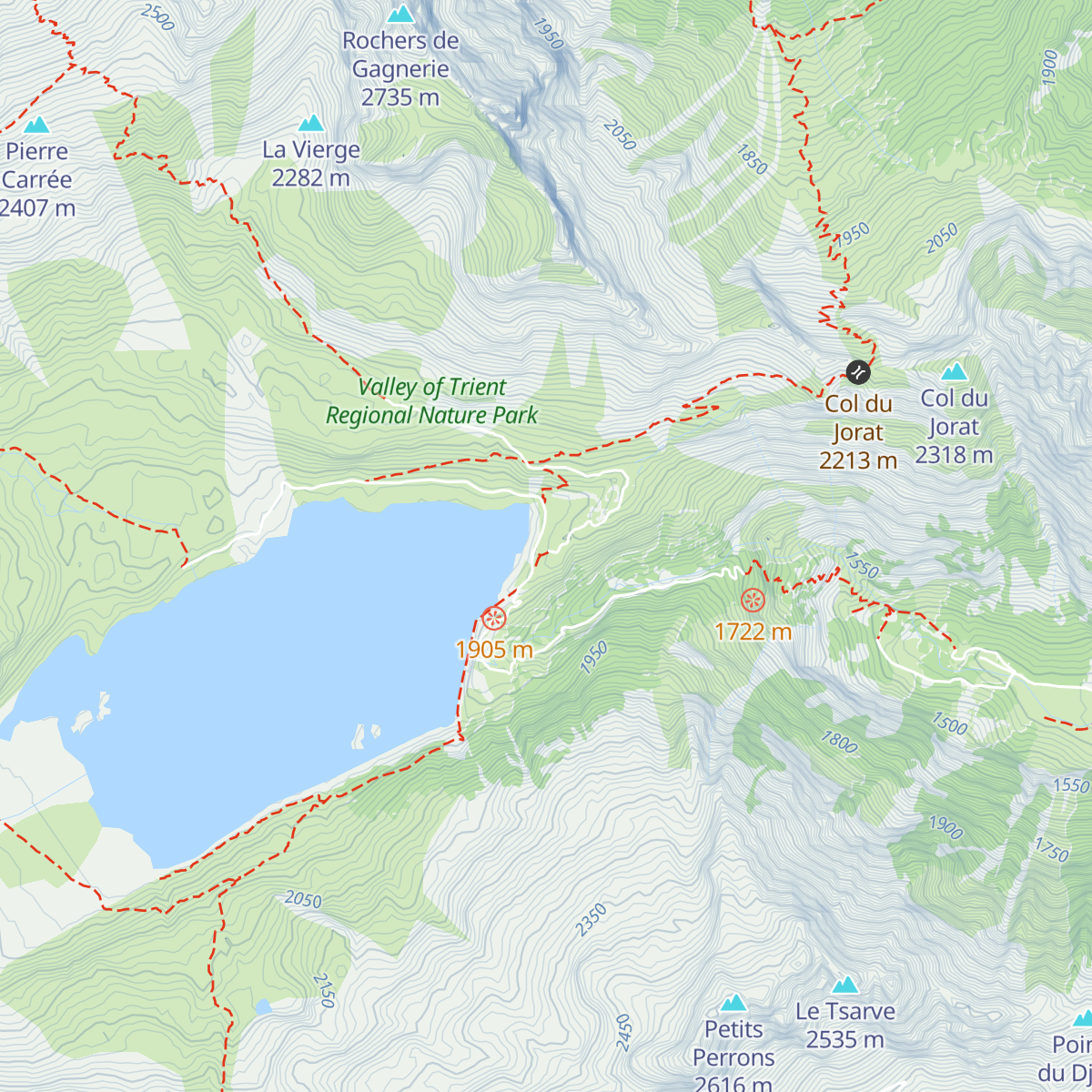 Cabane de Salanfe map