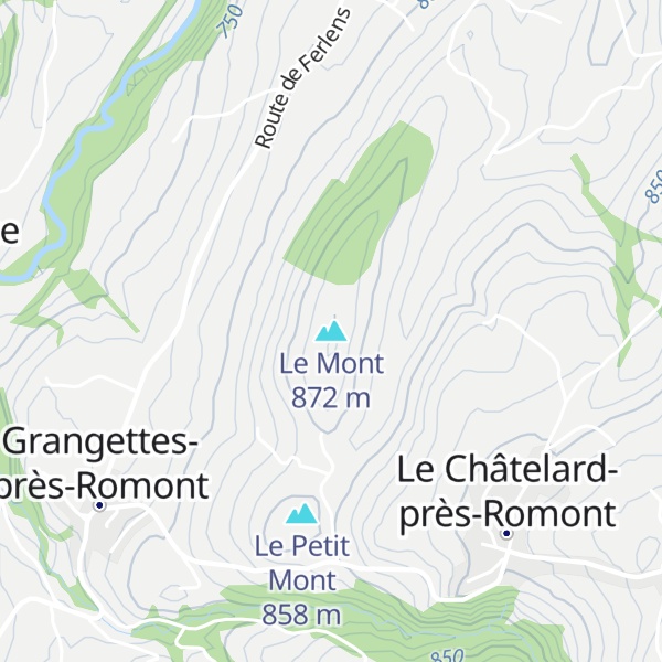 Map of Le Mont