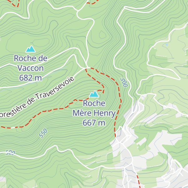 Map of Roche Mère Henry