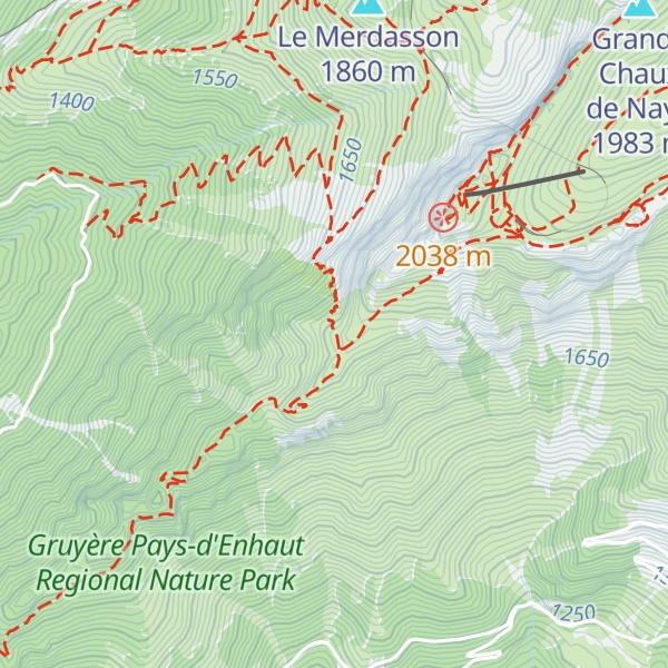 Map of Chalet de Sautodoz