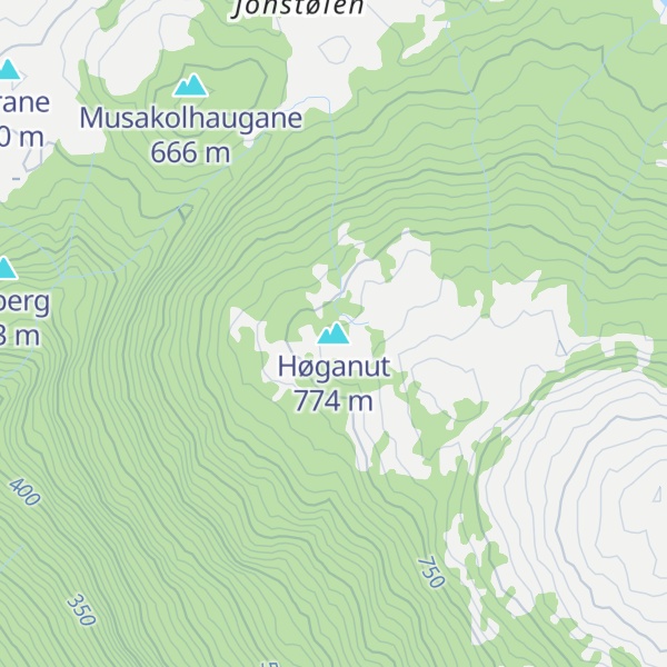 Map of Høganut