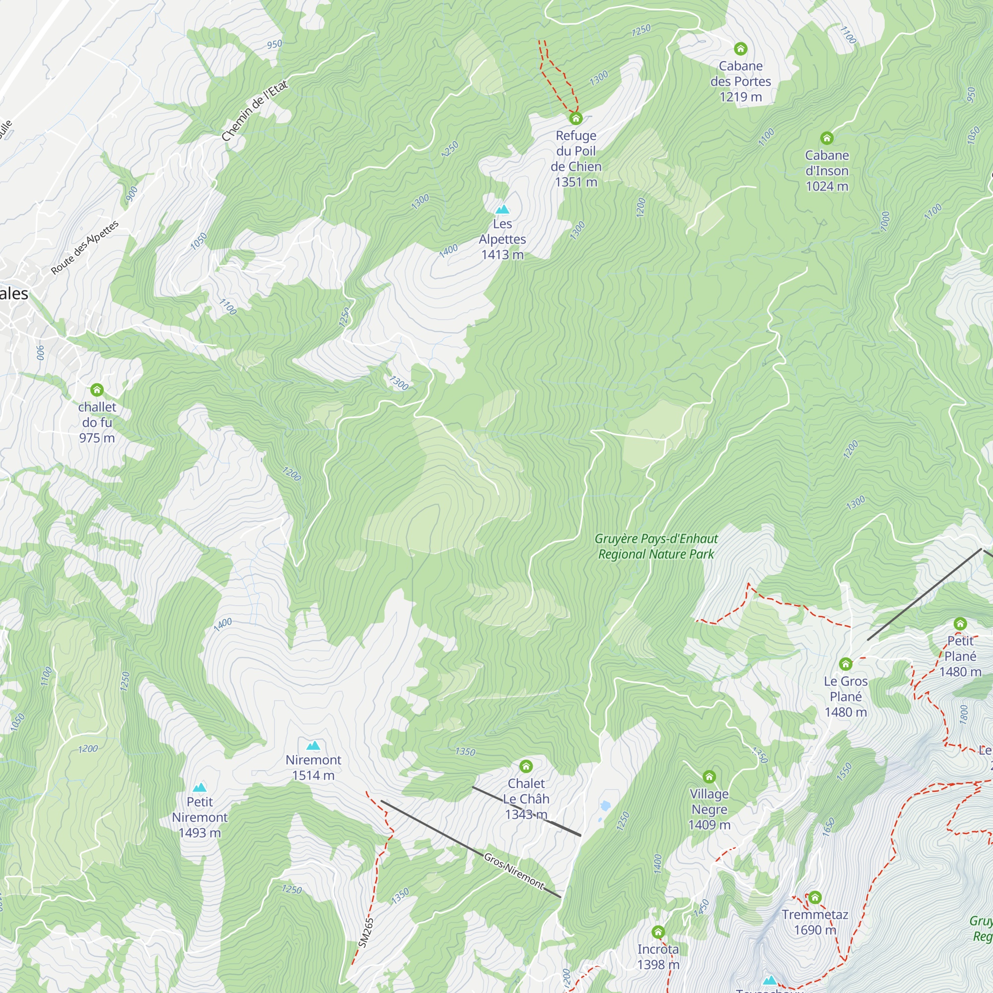 La Goille aux Cerfs map