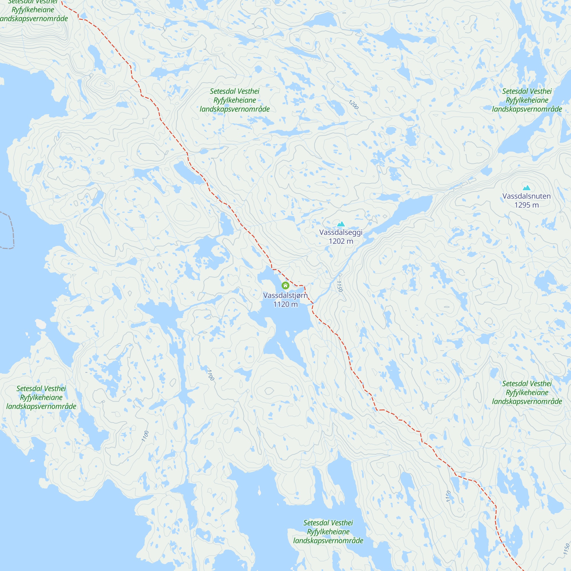 Vassdalstjørn map