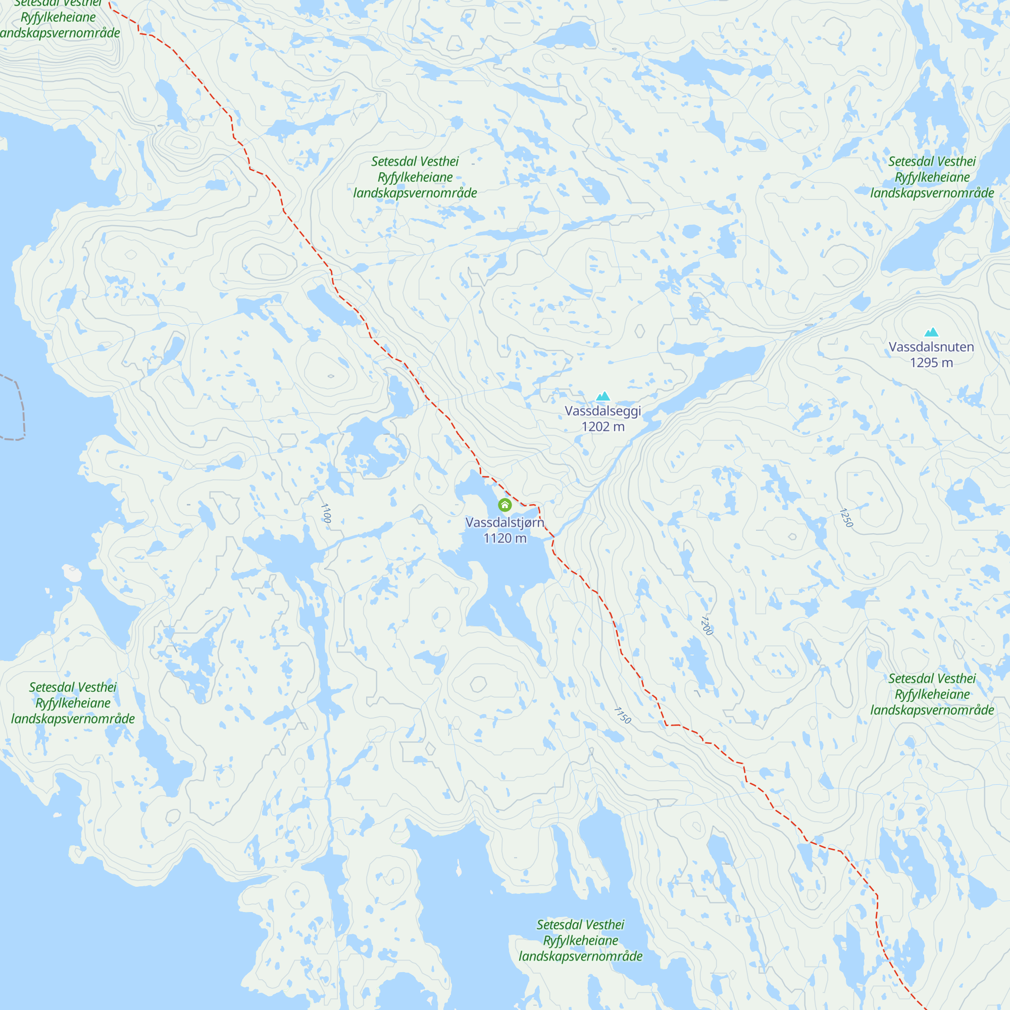 Vassdalstjørn map