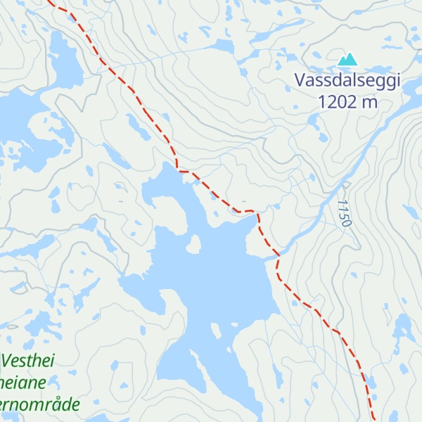 Map of Vassdalstjørn