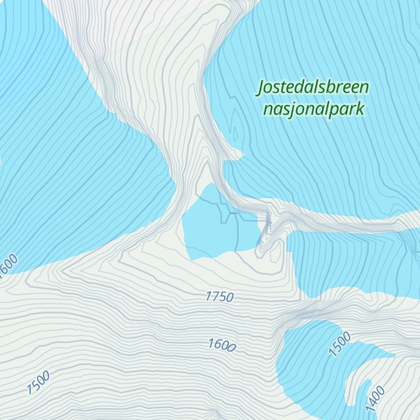 Map of Storskredfjellet, (Breifonna)
