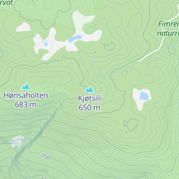 Map of Kjøtsili