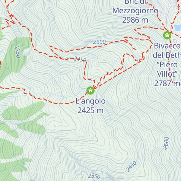 Map of L'angolo