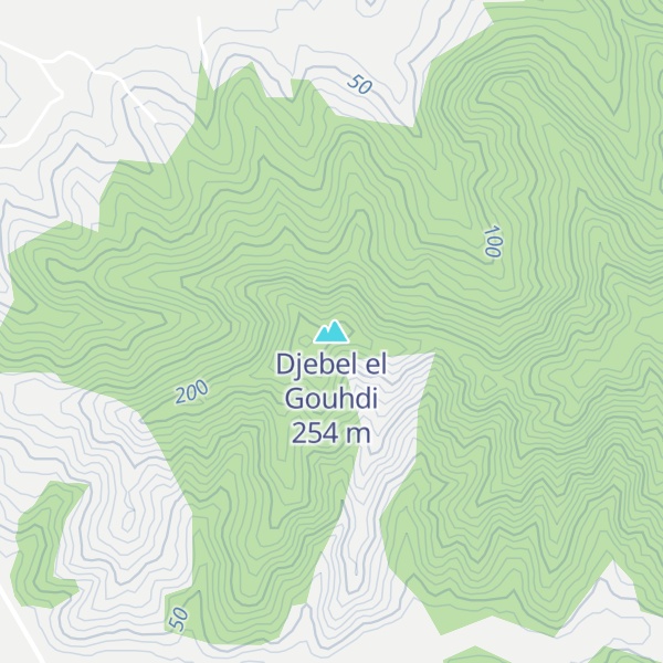 Map of Djebel el Gouhdi