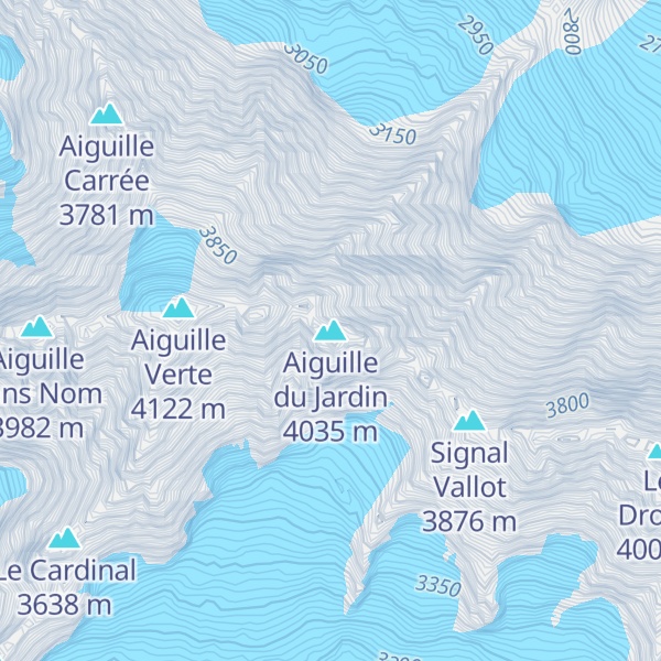 Map of Aiguille du Jardin