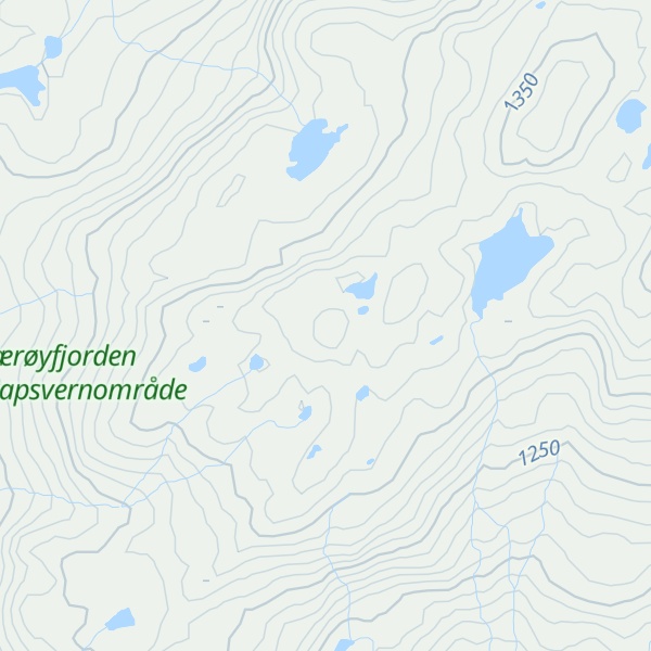 Map of Vassdalsfjellet