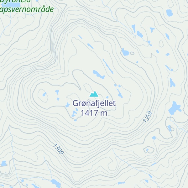 Map of Grønafjellet