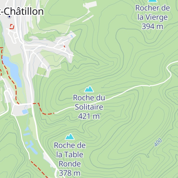 Map of Roche du Solitaire