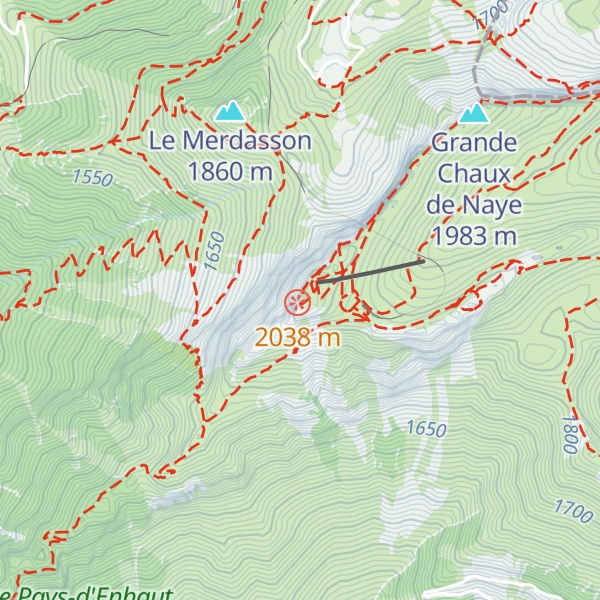 Map of Rochers de Naye