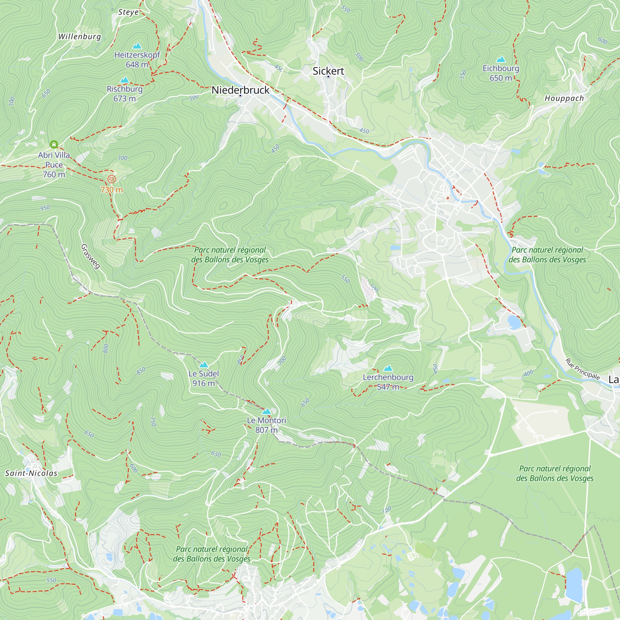 Abri Oberen Grambaechle map