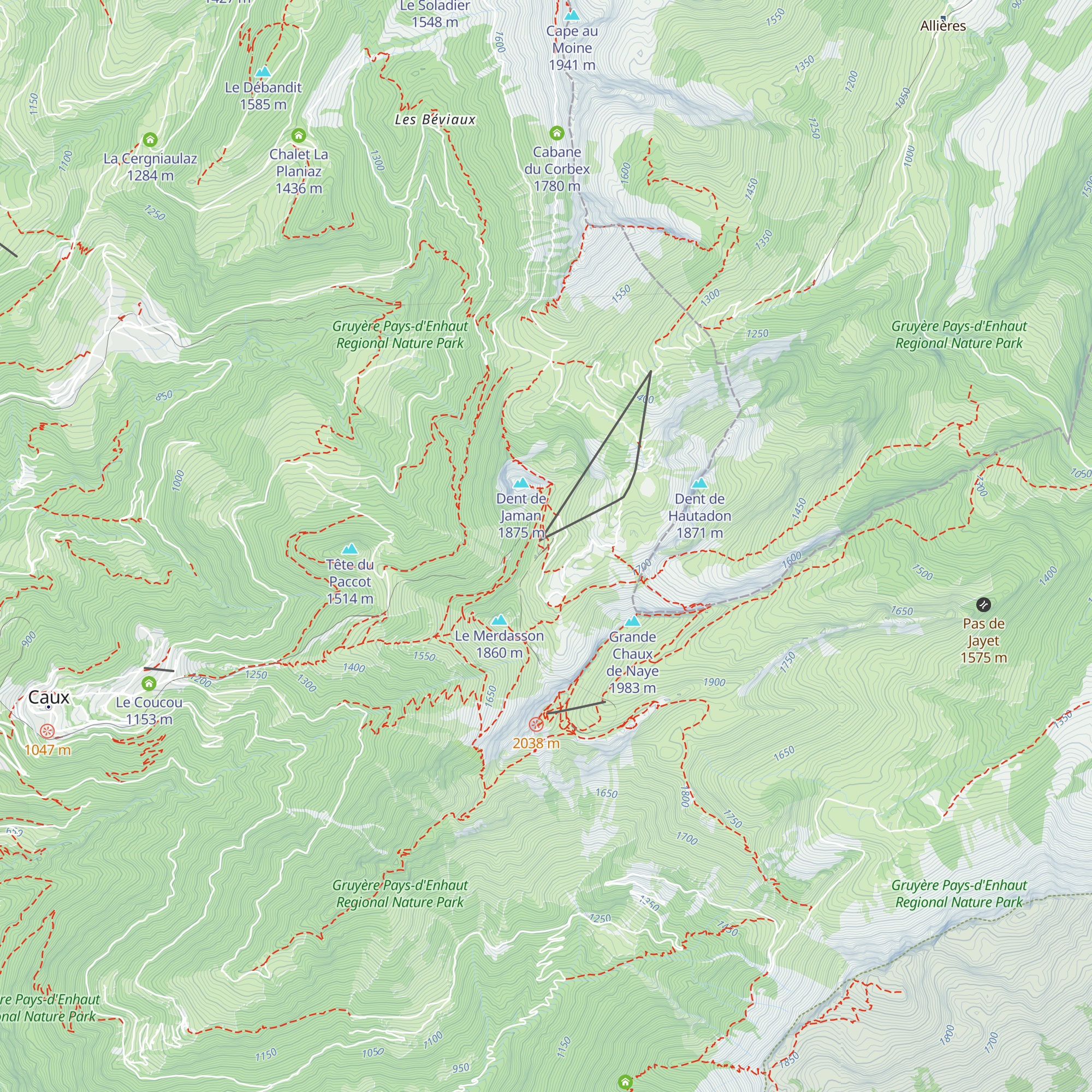 Buvette de Jaman map