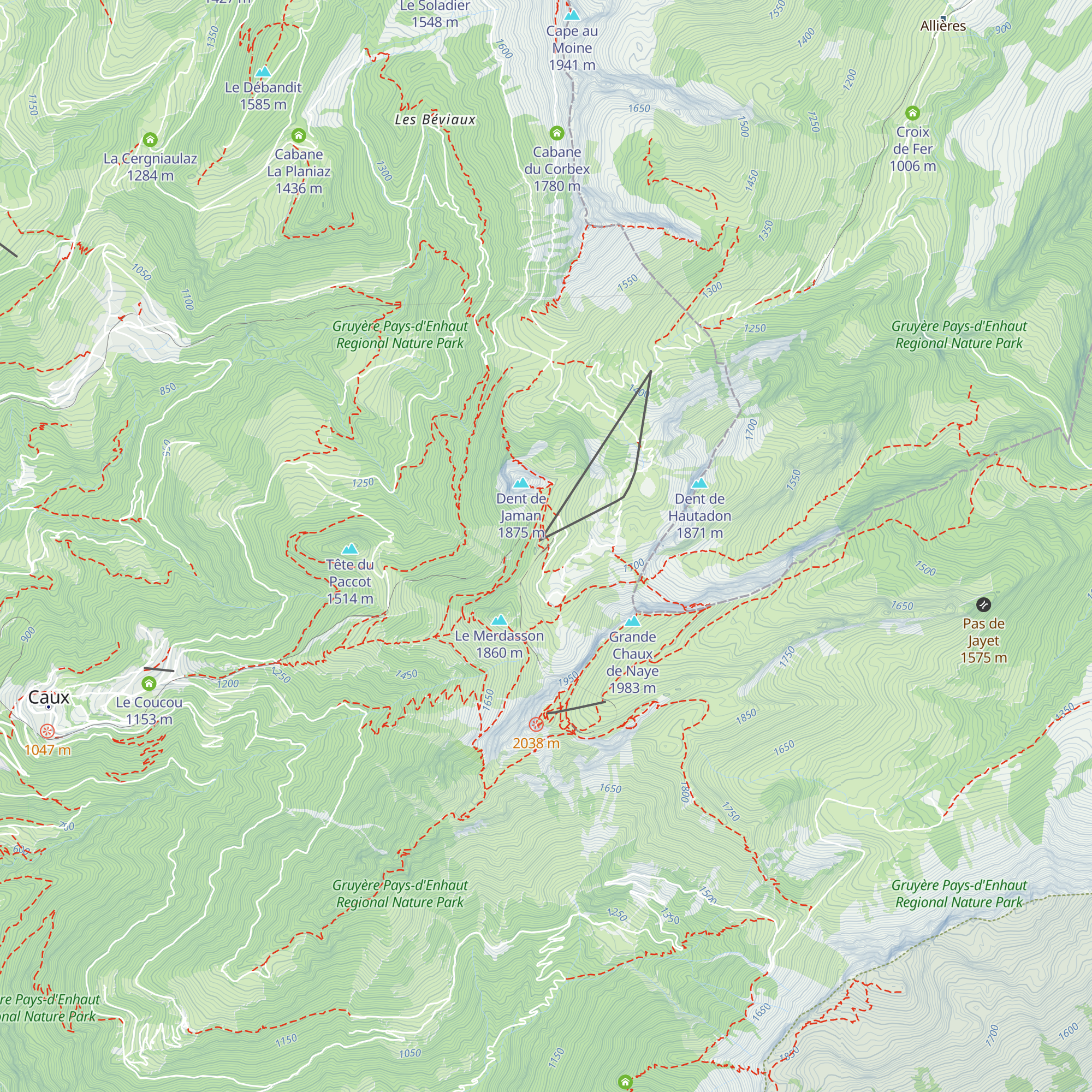 Buvette de Jaman map