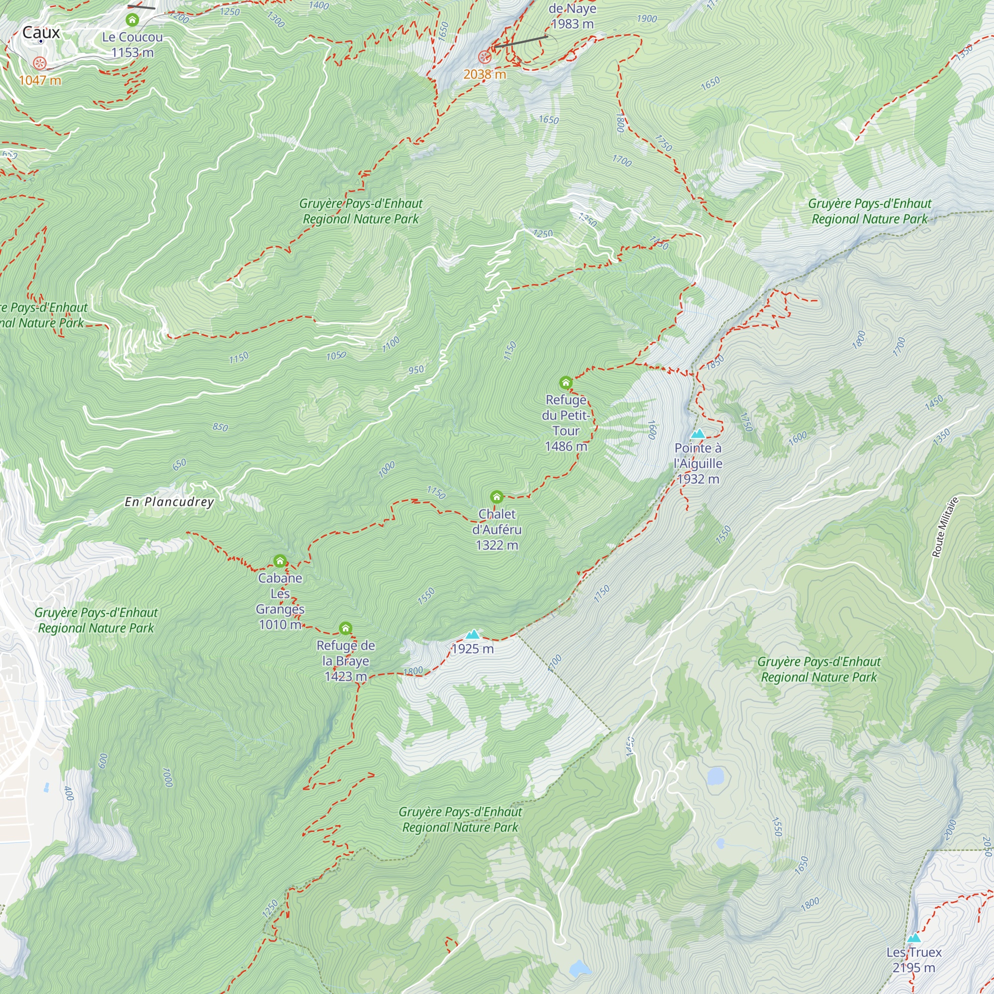 Chalet d'Auféru map