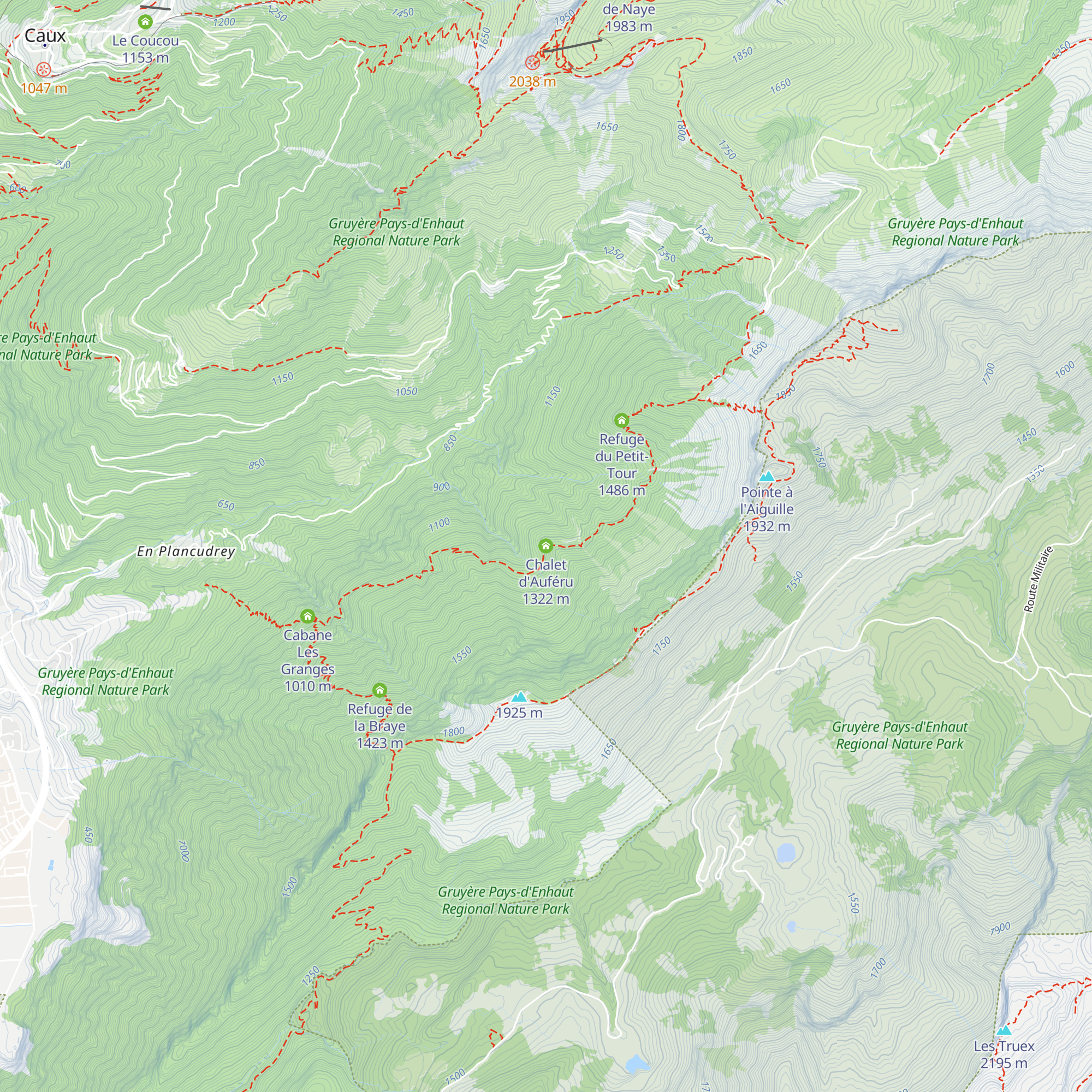 Chalet d'Auféru map