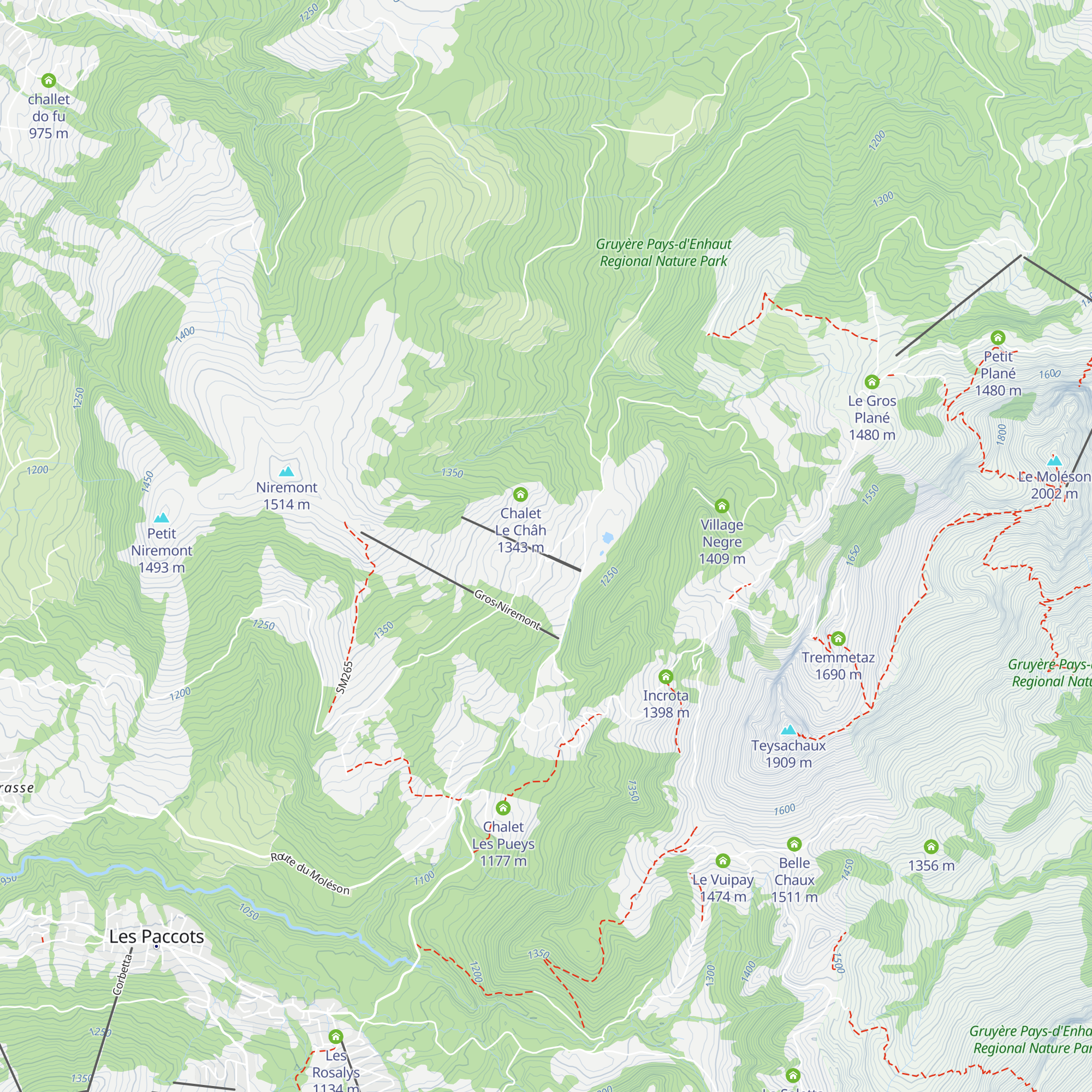 Buvette d'alpage de Rathvel map