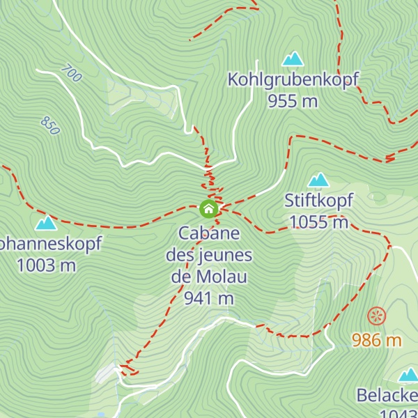 Map of Cabane des jeunes de Molau