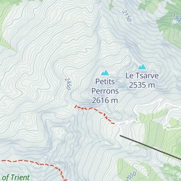 Map of Les Petits Perrons