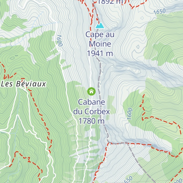 Map of Cabane du Corbex