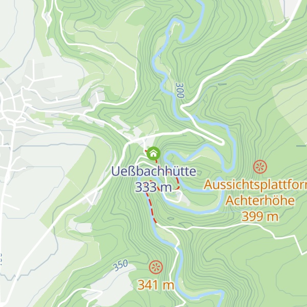 Map of Ueßbachhütte