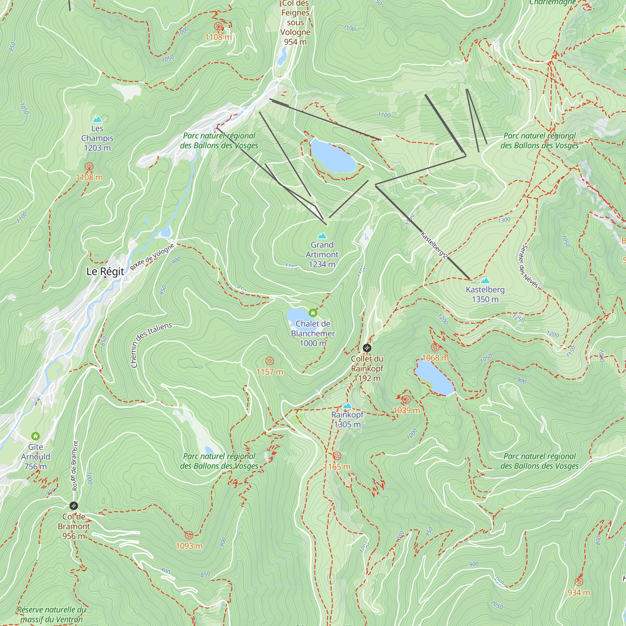 Chalet de Blanchemer map