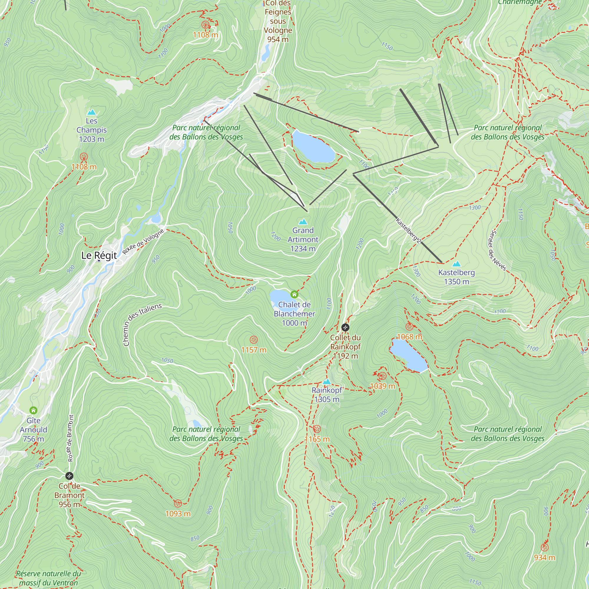 Chalet de Blanchemer map