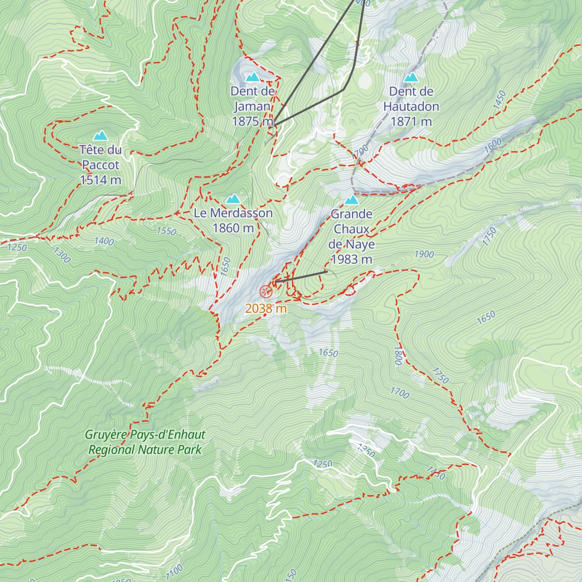 L'alpin map