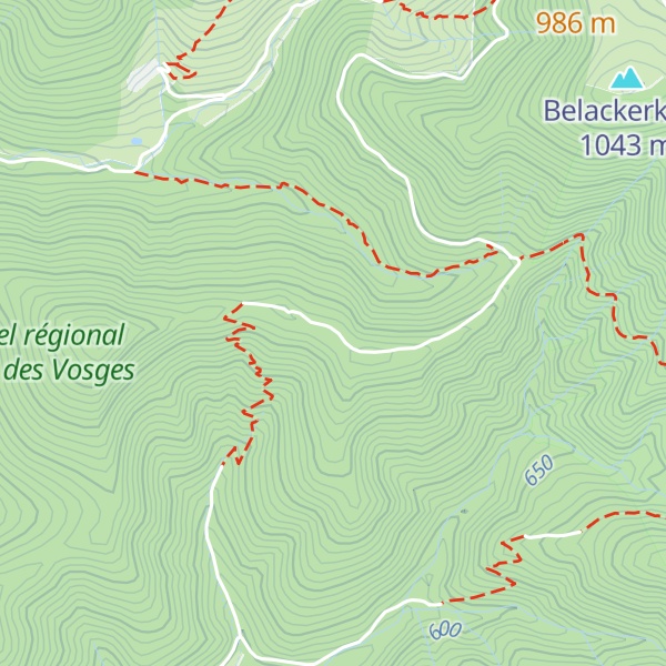 Map of Chalet de Wegscheid