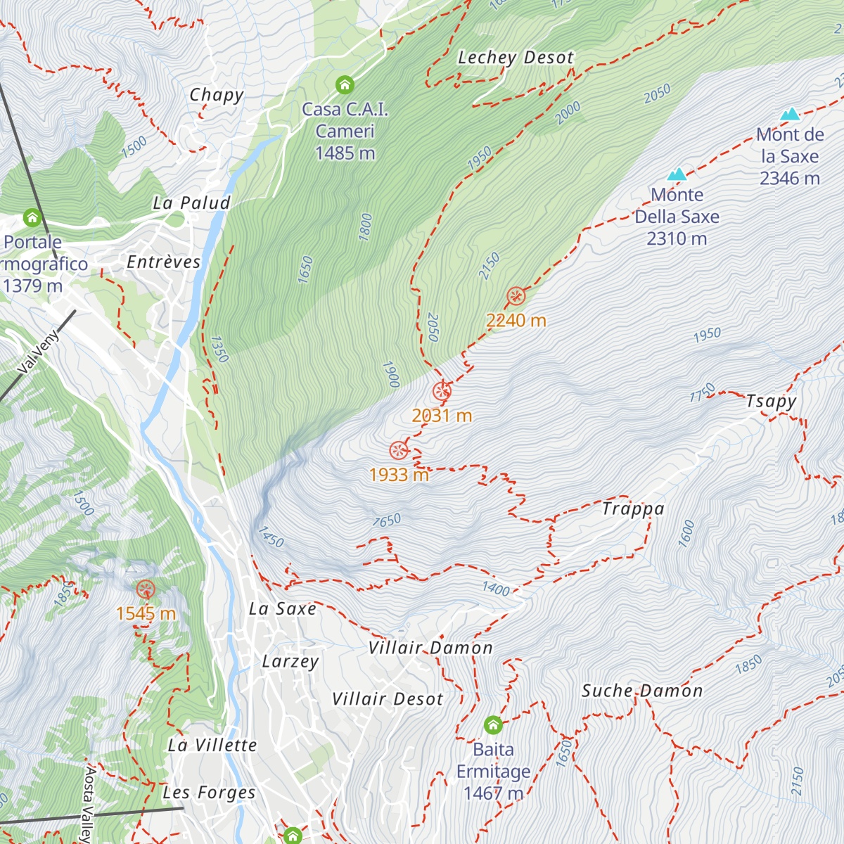 Rifugio Giorgio Bertone map