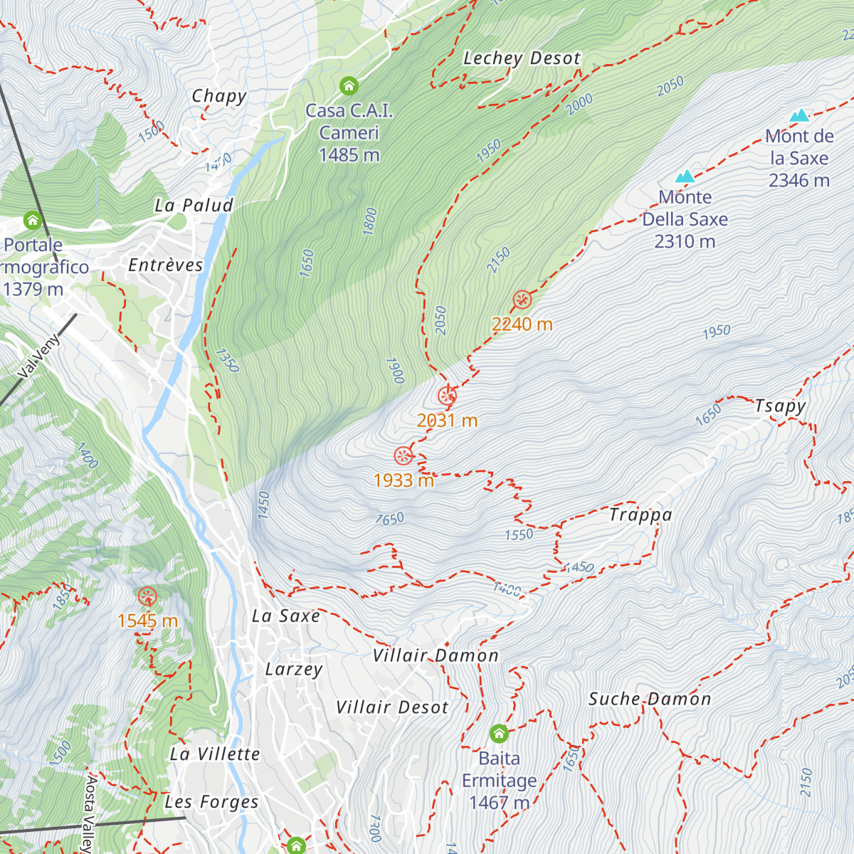 Rifugio Giorgio Bertone map
