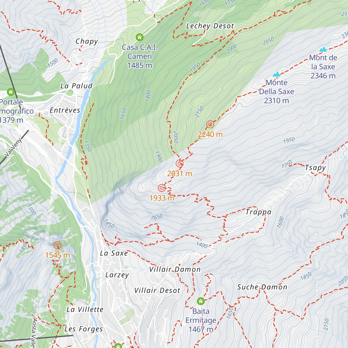 Rifugio Bertone (nuovo) map