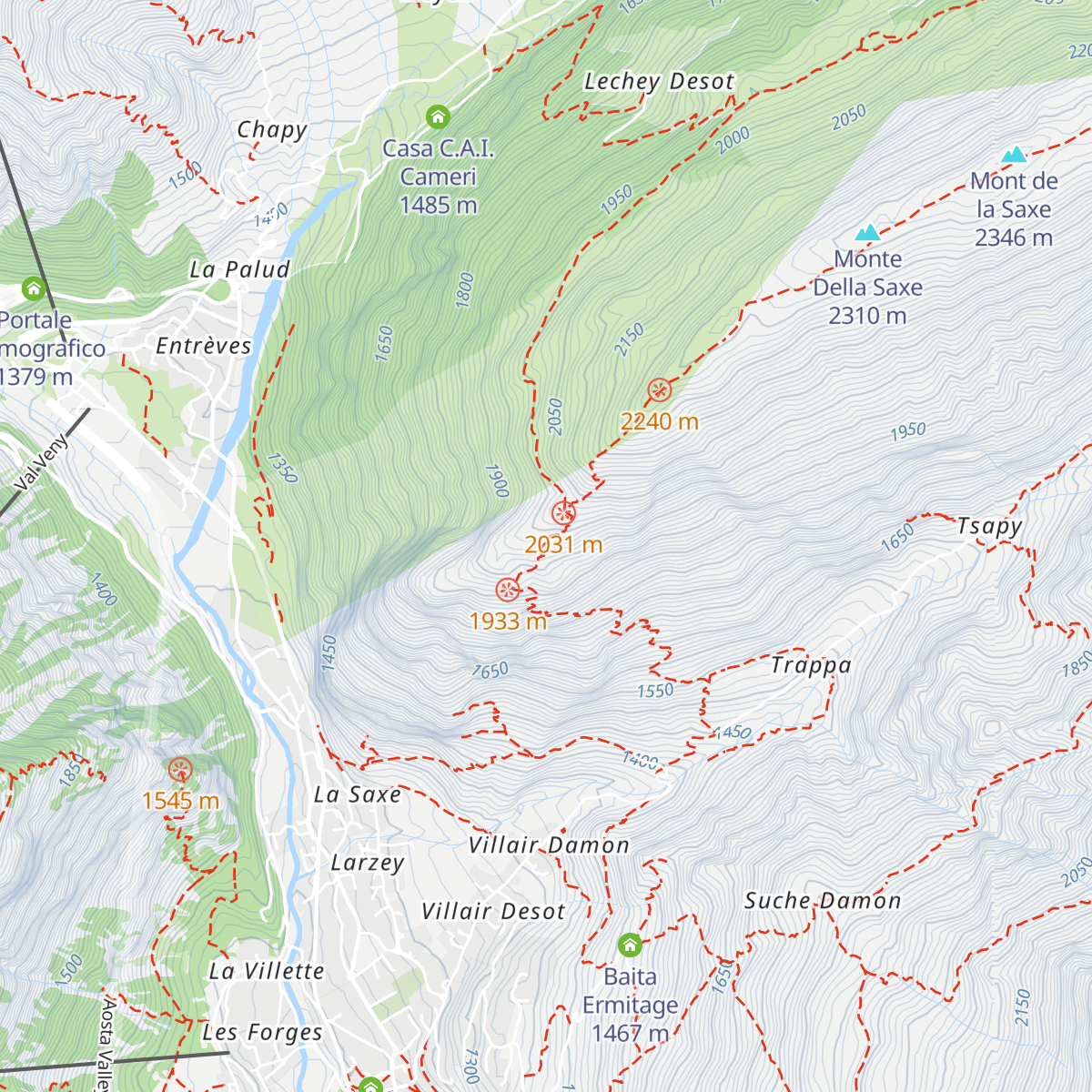 Rifugio Bertone (nuovo) map