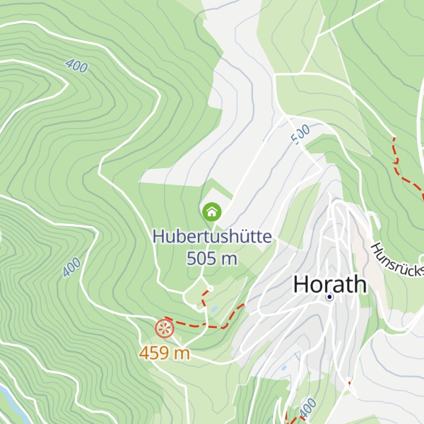 Map of Hubertushütte
