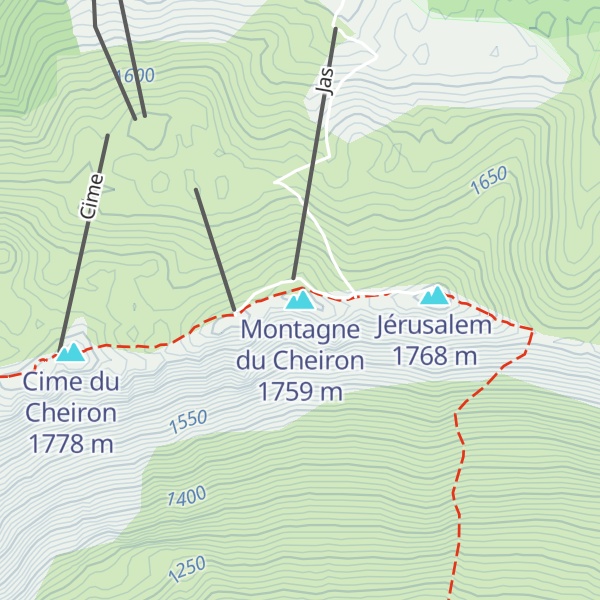 Map of Montagne du Cheiron