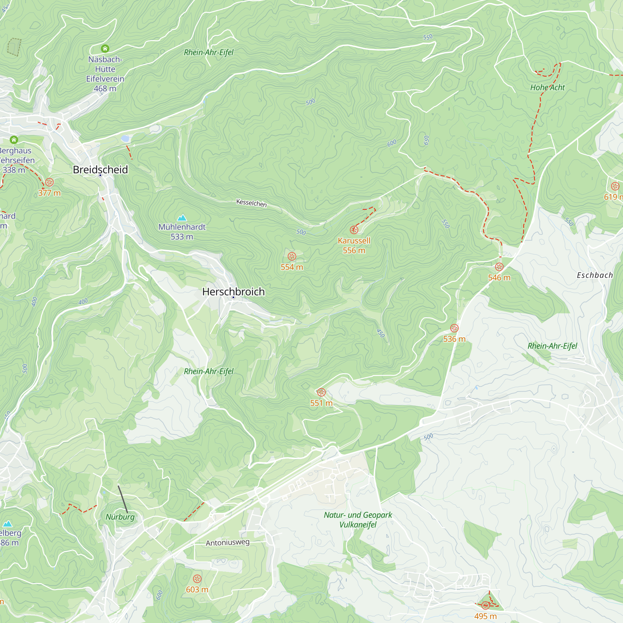 Grillhütte Herschbroich map