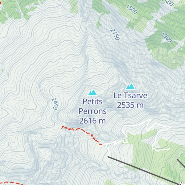 Map of Petits Perrons