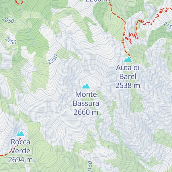 Map of Monte Bassura